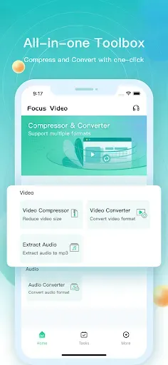 Скриншот 1 — Focus Video - Video Compressor
