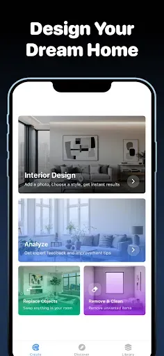 Скриншот 6 — AI Дизайн Интерьера - Intero