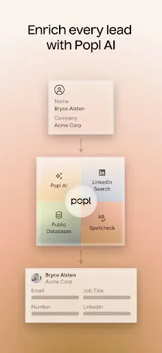 Скриншот 4 — Popl: AI Lead Capture
