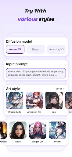 Скриншот 6 — Anime Art - AI Art Generator