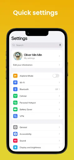 Скриншот 1 — Android Quick Settings OS 26