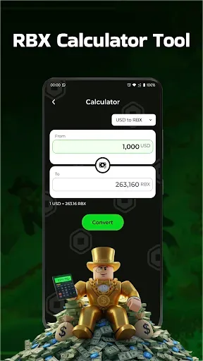 Скриншот 1 — RBX Counter: Calculator & Tips