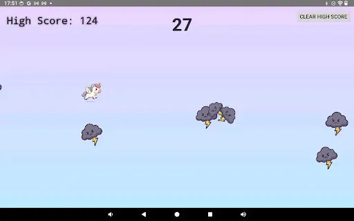 Скриншот 1 — Unicorn Cloud Dodge