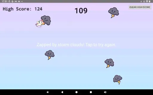 Скриншот 2 — Unicorn Cloud Dodge