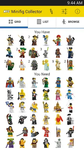 Скриншот 1 — Minifig Collector for LEGO®