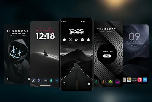 Скриншот 2 — Темные обои