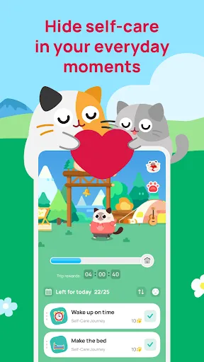 Скриншот 2 — Catzy: Self-Care Journey