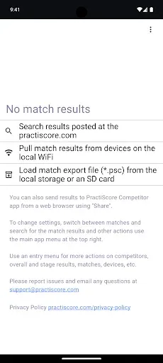 Скриншот 1 — PractiScore Competitor