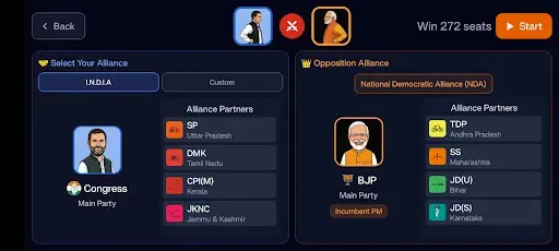 Скриншот 1 — Indian Election Game
