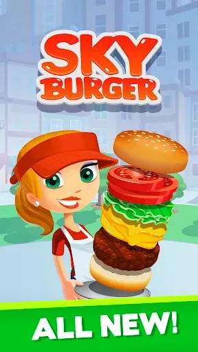 Скриншот 1 — Sky Burger 🍔 Endless Hamburge