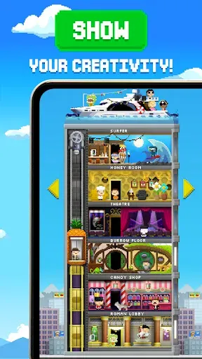 Скриншот 3 — Tiny Tower: Tap Idle Evolution