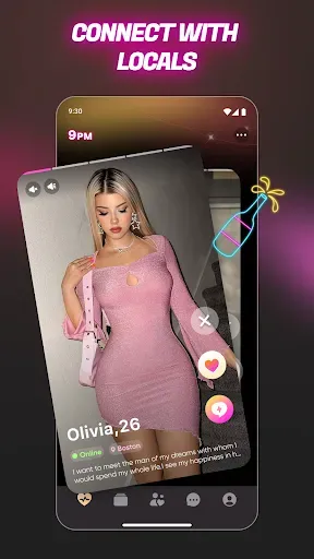 Скриншот 1 — 9PM - Match, Chat & Date