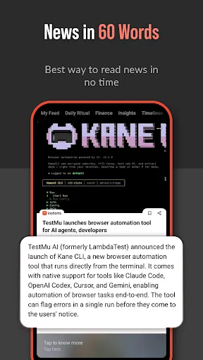 Скриншот 2 — Inshorts - News in 60 words