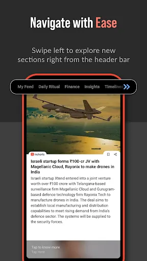 Скриншот 4 — Inshorts - News in 60 words