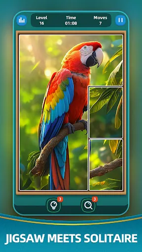 Скриншот 1 — Jigtile: Jigsaw Solitaire