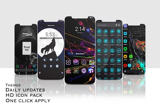 Скриншот 4 — Neox Launcher: Themes & UI