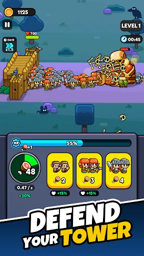 Скриншот 1 — Tiny Warriors Rush - Idle TD