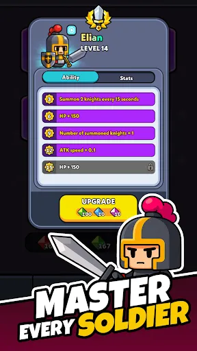Скриншот 4 — Tiny Warriors Rush - Idle TD