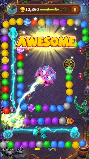 Скриншот 3 — Marble Shoot: Zuma Puzzle Game