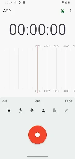 Скриншот 1 — ASR MP3 Sound recorder