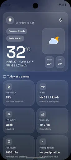Скриншот 3 — Weather Lite: Live Forecast