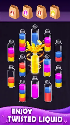 Скриншот 3 — Aqua Twist - Color Flow Puzzle