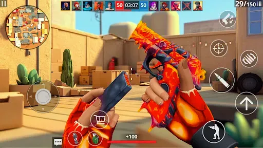Скриншот 2 — POLYWAR: PvP FPS онлайн шутеры