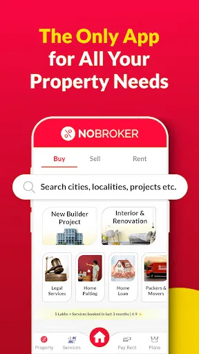 Скриншот 1 — NoBroker Rent, Buy, Sell Flats