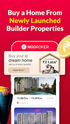 Скриншот 3 — NoBroker Rent, Buy, Sell Flats