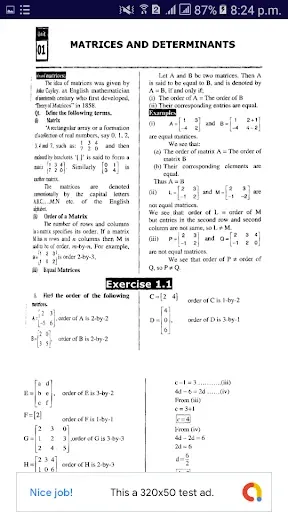 Скриншот 2 — 9th class math solution guide