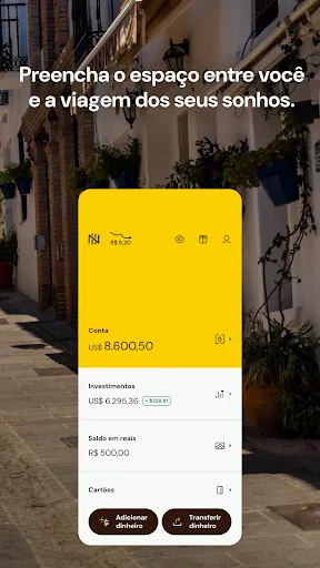 Скриншот 2 — Nomad: Conta em Dólar e Cartão