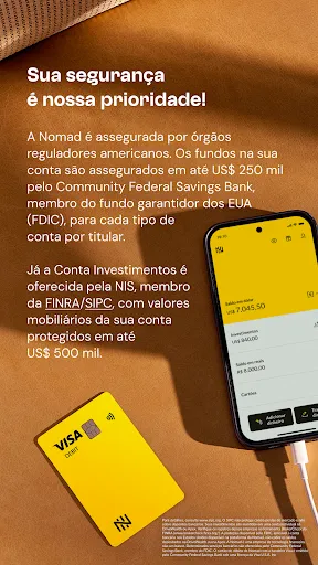 Скриншот 6 — Nomad: Conta em Dólar e Cartão
