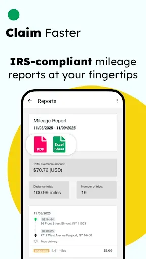 Скриншот 3 — Mileage Tracker by MyCarTracks