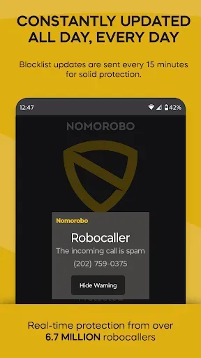 Скриншот 2 — Nomorobo Basic Robocall Block