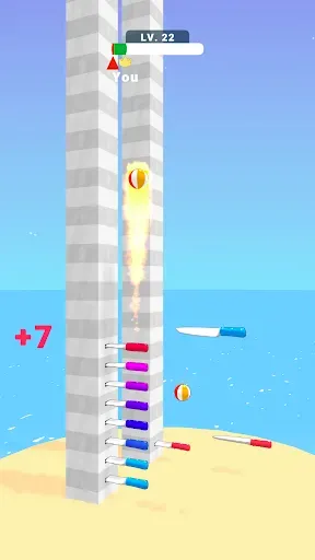 Скриншот 1 — Ball Up: Knife Racing