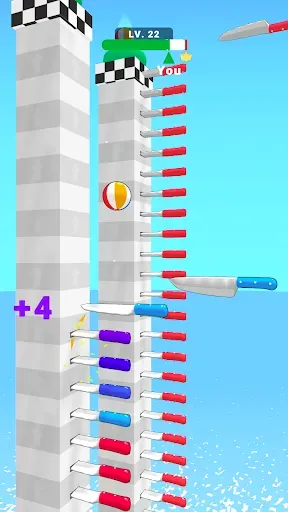 Скриншот 3 — Ball Up: Knife Racing