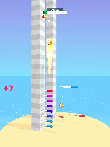Скриншот 5 — Ball Up: Knife Racing