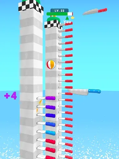 Скриншот 7 — Ball Up: Knife Racing