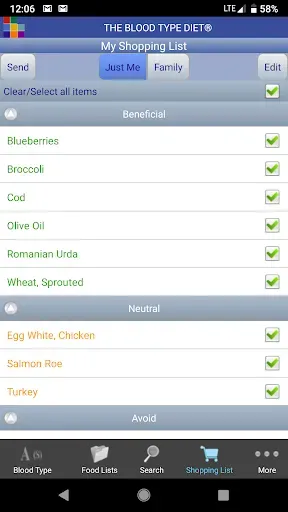 Скриншот 5 — The Blood Type Diet®