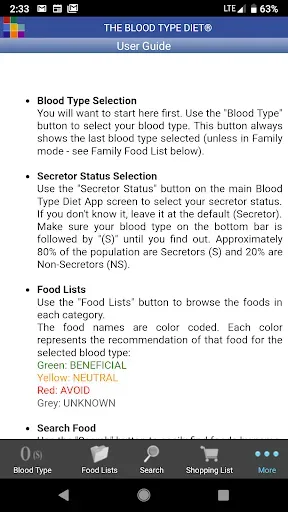 Скриншот 7 — The Blood Type Diet®