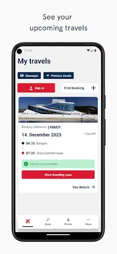 Скриншот 1 — Norwegian Travel Assistant