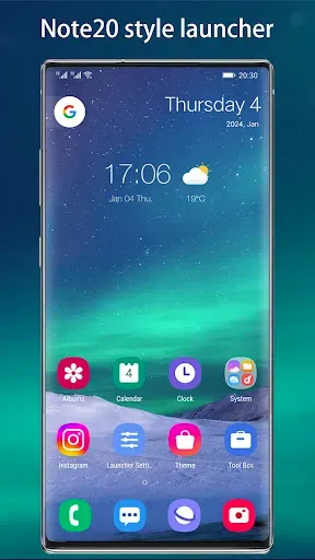 Скриншот 1 — Cool Note20 Launcher Galaxy UI