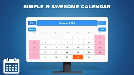 Скриншот 2 — Календарь - Android TV