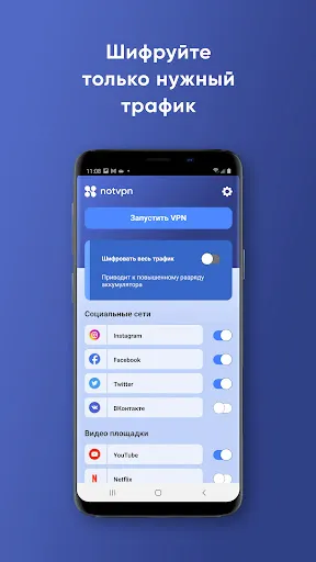 Скриншот 1 — NotVPN - Безлимитный ВПН | VPN
