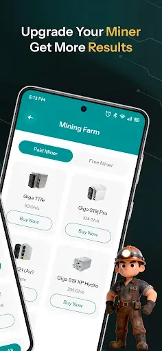 Скриншот 3 — Nova Miner - Bitcoin Mining