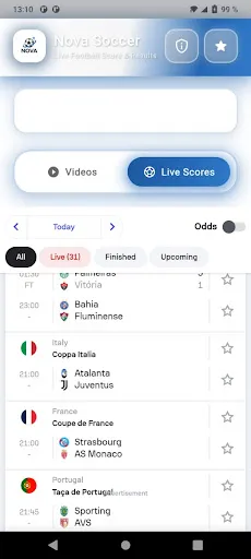 Скриншот 3 — Nova Soccer : Sports App