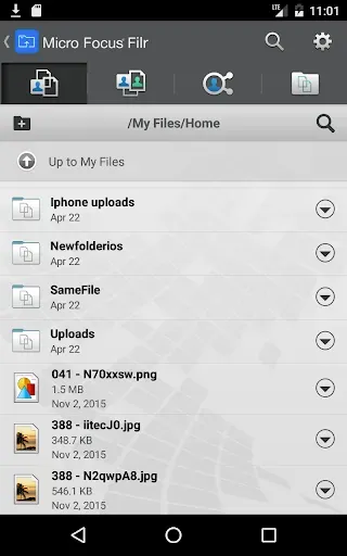 Скриншот 2 — Micro Focus Filr