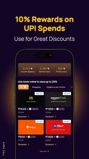 Скриншот 4 — novio: UPI Credit Card for All