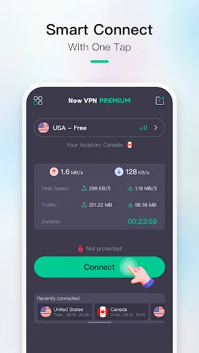 Скриншот 2 — Now VPN - Fast Secure Proxy