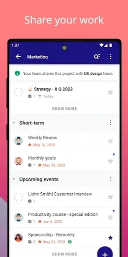 Скриншот 7 — Nozbe: Tasks & Projects